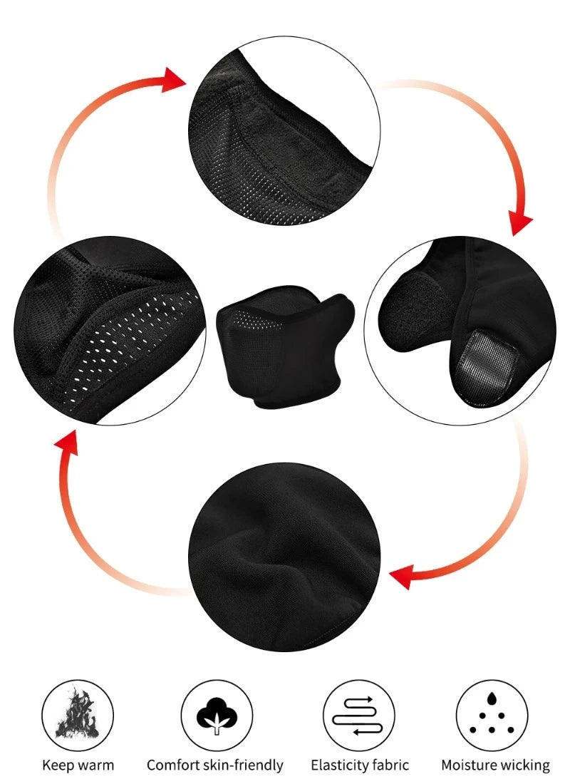 Winter Fleece motorcycle Face Mask Keep warm motocross Windproof face shield Hat Neck Warmer Helmet Balaclava Skiing Face Mask