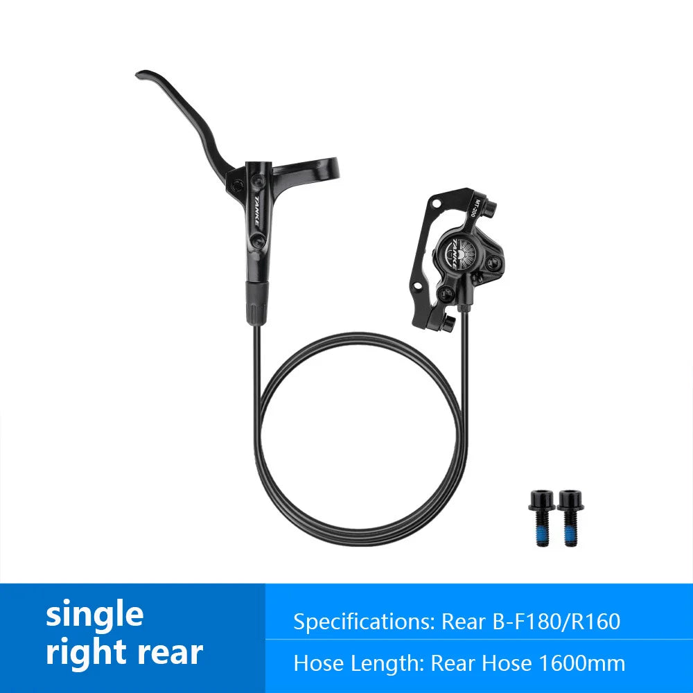MT200 Bike Hydraulic Disc Brake MTB Brake BL BR 800/1600mm Bicycle Brake 2 Piston 3 Finger Steel Lever Bike Parts Upgrade
