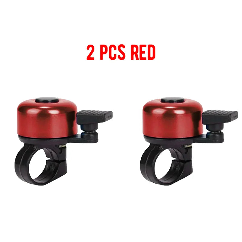 2pcs Small Bicycle Bell Aluminum Alloy Bike Safety Warning Alarm Cycling Handlebar Bell Ring Bicycle Horn Cycling Accessorie