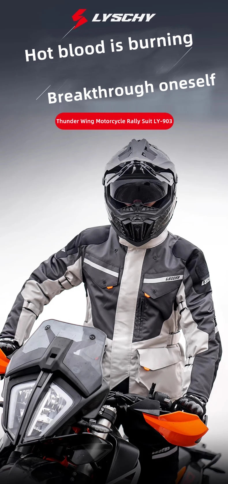 LYSCHY Motocross Jacket Pants Winter Warm Waterproof Motorcycle Riding Jacket Men Women Outdoor Off-Road Motorbike Rally Jacket