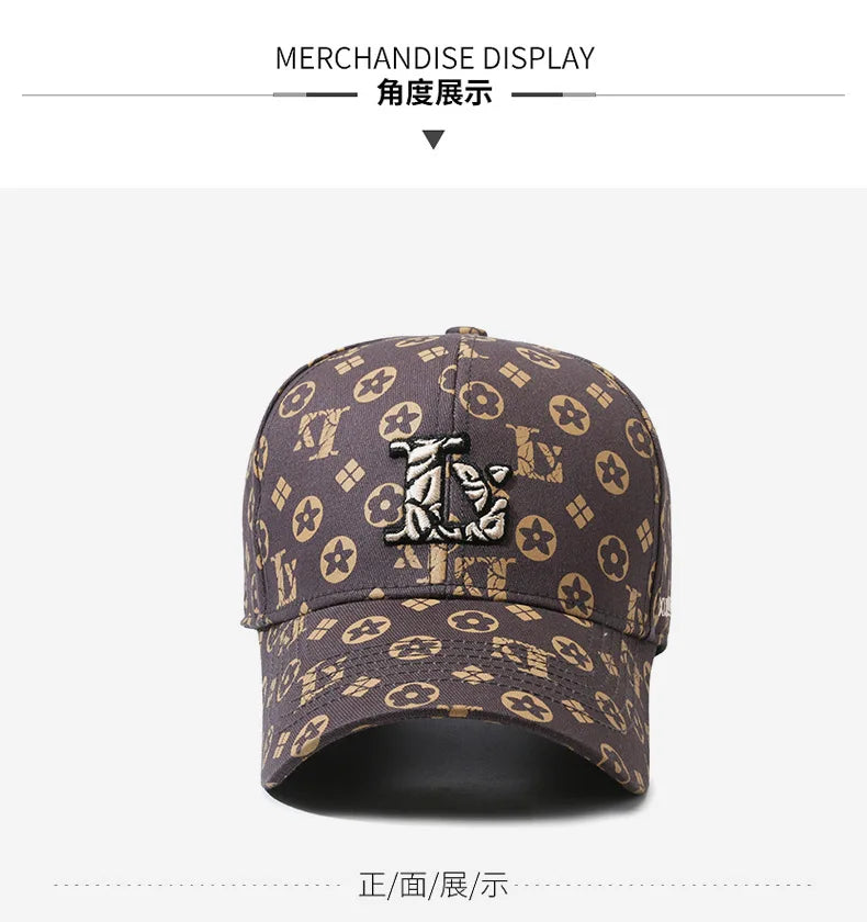 Hat Baseball Cap Embroidery Letter Baseball Cap Fashion Couple Shade Sunscreen Versatile