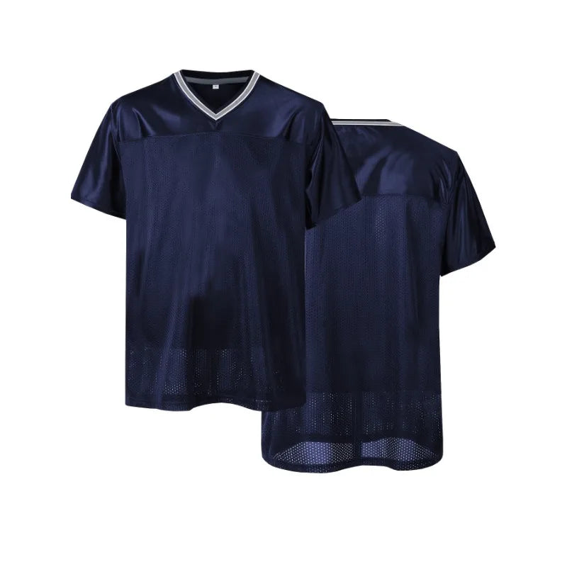 Blank Football Jersey,Sports T-Shirt Hip Hop Jersey for Party