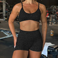 Seamless Leopard Yoga Set Women Sports Bra High Waist Shorts Scrunch Gym Fitness Workout Run Legging Activewear XP269