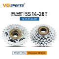 Vg Sports Bicycle Spinning Flywheel 5/6/7/8/9/10/11 Speed Bicycle Threaded Freewheels 14-28T 13-28/32T 11-32/36T Discs