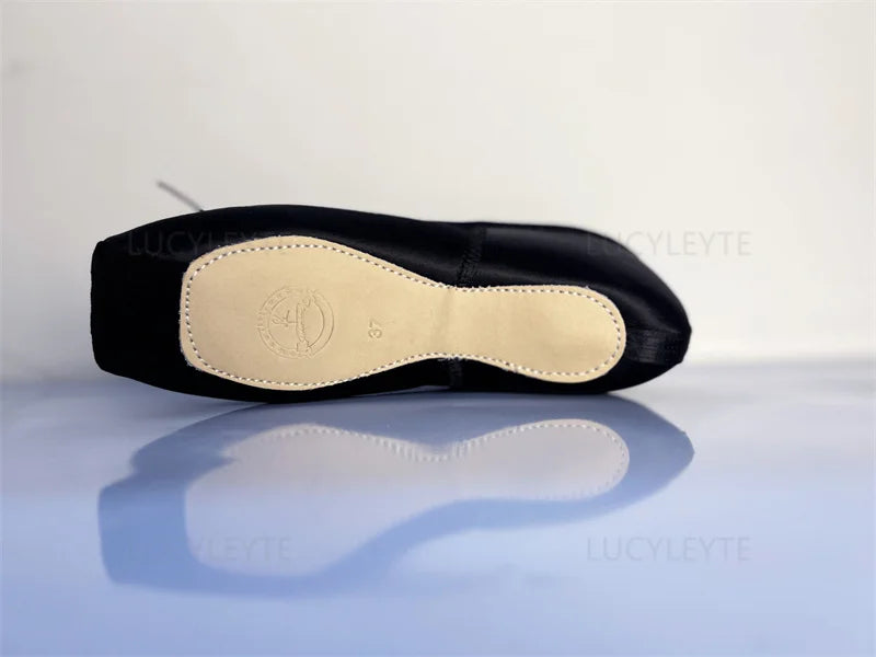 Ballet Dance Shoes Child and Adult Ballet Pointe Shoe Professional with Ribbons Shoes Woman Zapatos Mujer Sneakers Women Girls