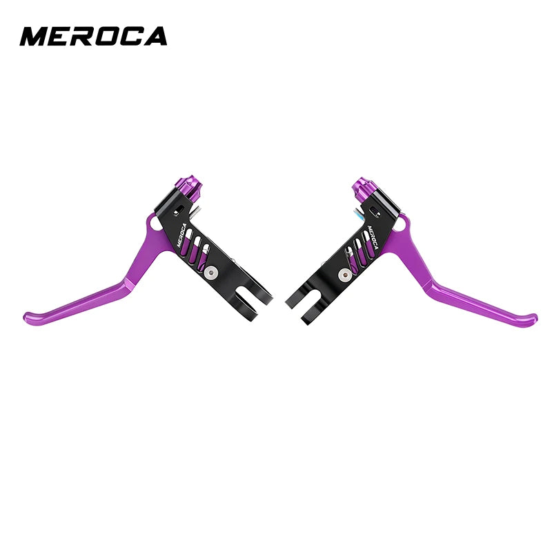 MEROCA 1Pair Bicycle Brake Lever Ultra-light Aluminum Alloy For 22.2mm Handlebar Folding Bicycle Brake Lever