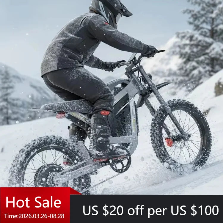 Tc Professional 6000W Electric Off-Road Motorcycle, 120km Long Range, with Rugged Hydraulic Brakes