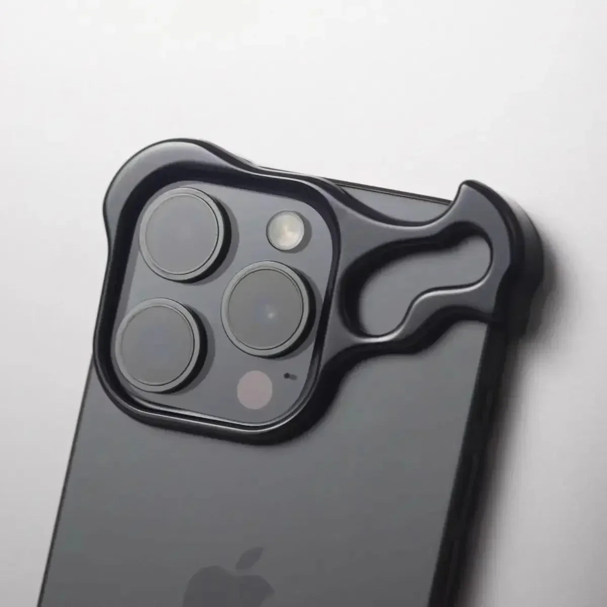 lrregular Metal Bumper Phone Case For IPhone Air 13 14 15 16 17 Pro Max Plus Lens Film Protection Bare Aluminum Shockproof Cover