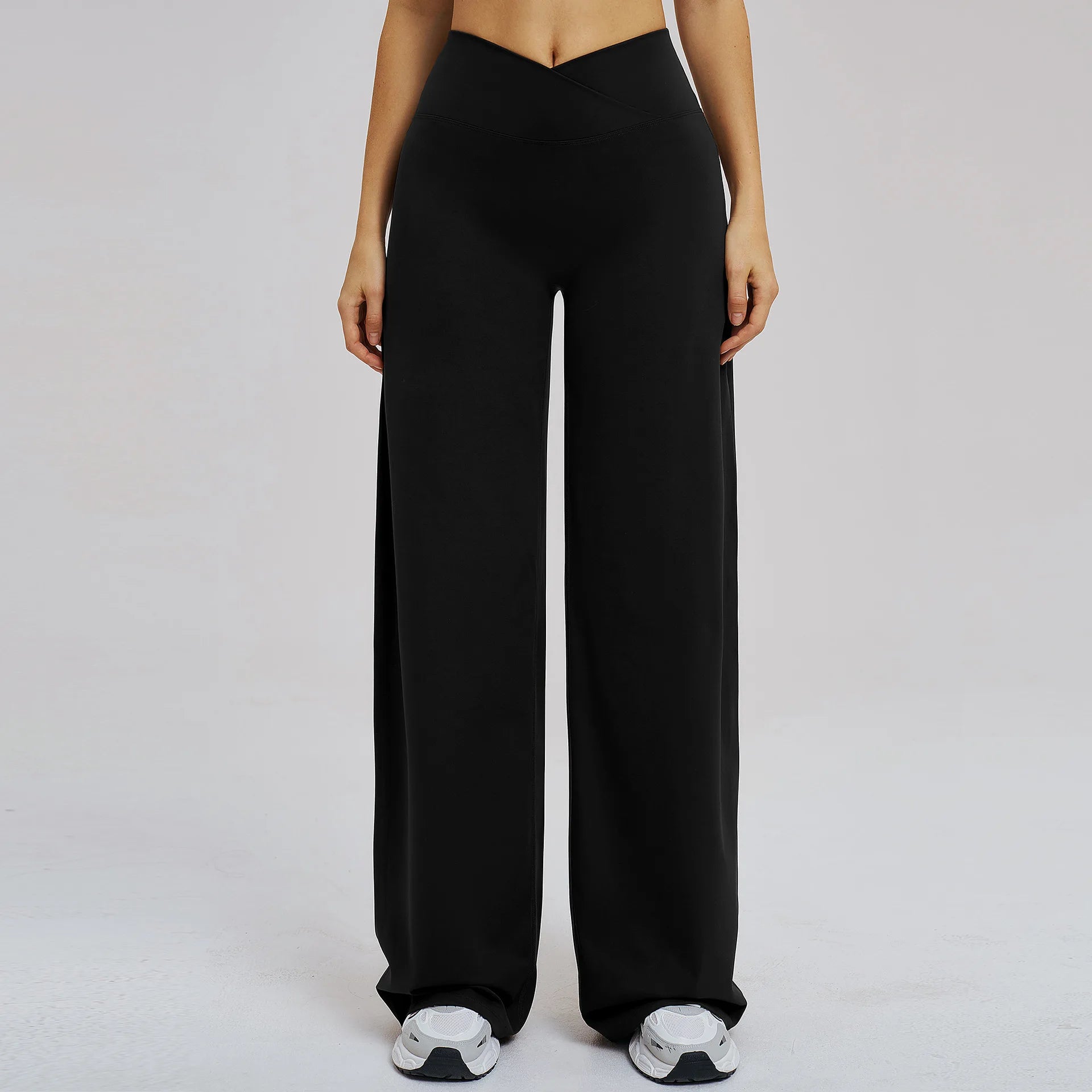 Yoga Flared Pants Women Sexy High Waist Wide Leg Pants Gym Fitness Bell Bottom Trousers Sports Flared Pants Latin Dance Trousers