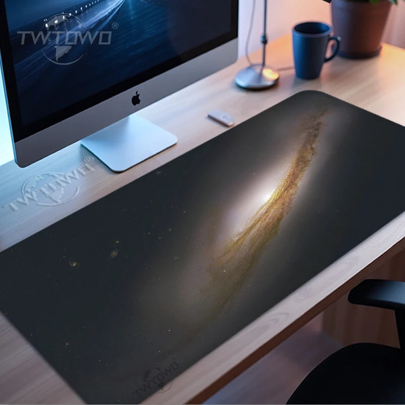 Space Starry Sky Mouse Pad Gaming XL Custom Large Home Mousepad XXL Soft Non-Slip Natural Rubber Gaming laptop Desktop Mouse Pad