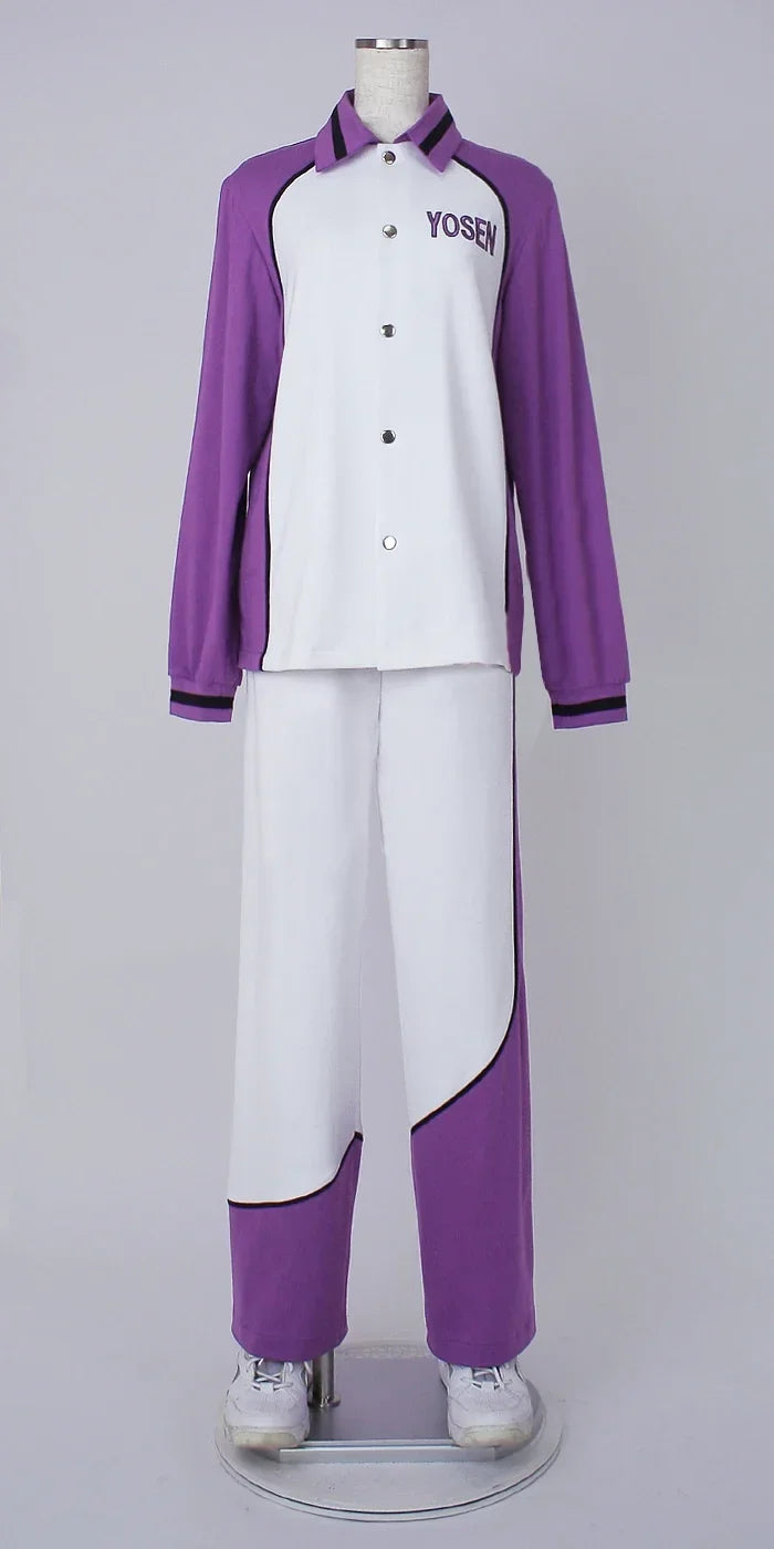 Kuroko No Basketball (Kuroko'S Basketball)  Yousen High School Atsushi Murasakibara Long Sleeve Jersey Cosplay Costume