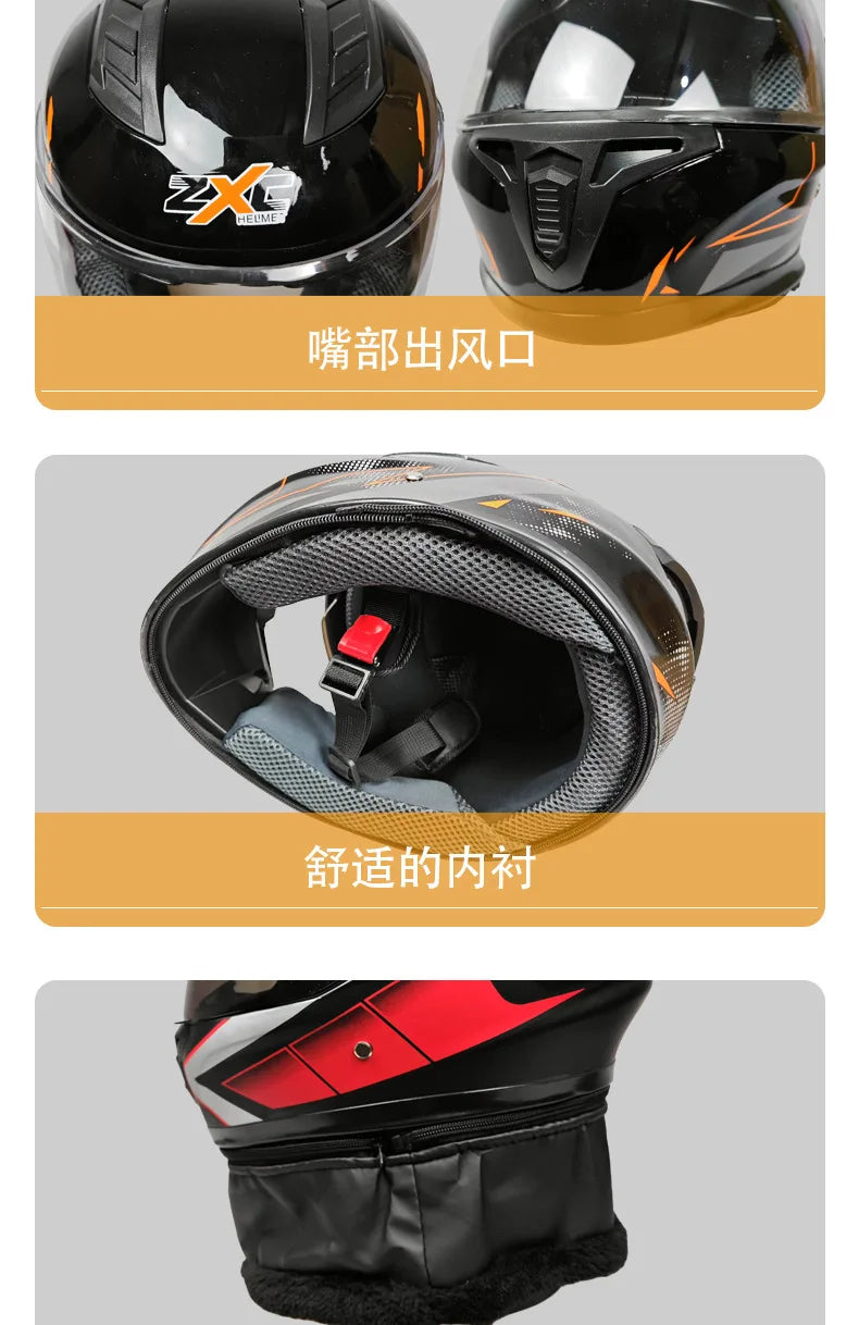 Motorcycle Helmet Casco Moto Motorbike Double Lenses Full Face Helmet Motorcycling Racing Helmet Casco Moto Casque