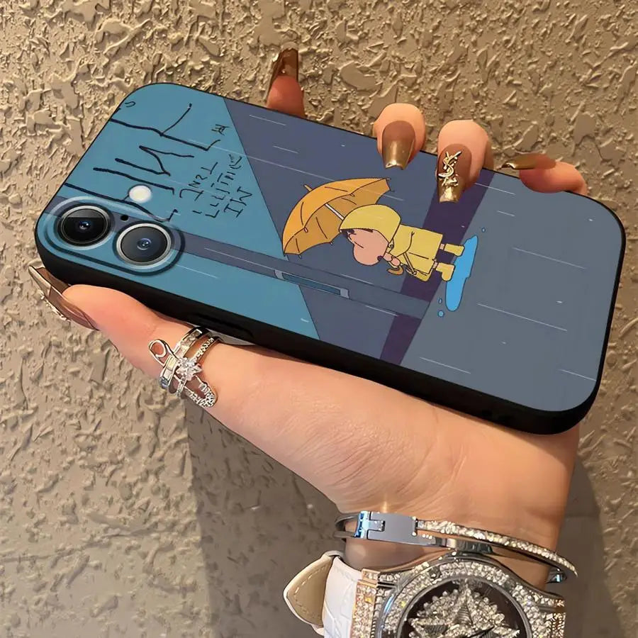 Funda Phone Cover Case for Apple iPhone 17 Pro Max 16 14 13 11 15 Pro 7 8 Air 12 XR XS MAX Cool Cra-yons Shin-chans