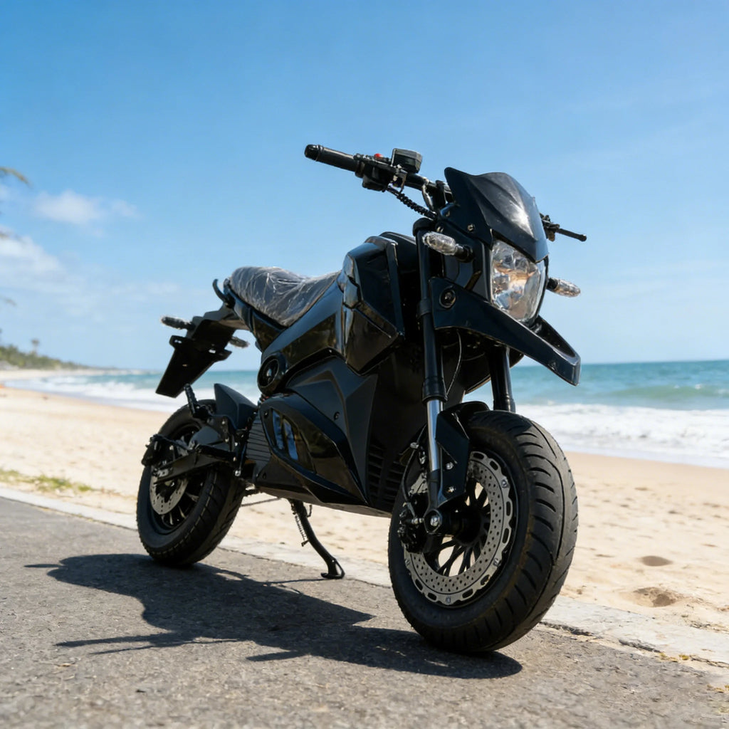 Long Range 65km Electric Motorcycle | Fast Adult Electric Motorcycle & Off-Road Dirt Bike with Lead-Acid Battery