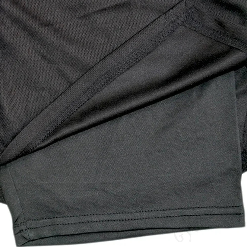 LONSDALE Men's Pattern Printed Fitness Shorts Double Layer 2-in-1 Fast Drying Fitness Outdoor Leisure Training Sports Shorts