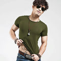 2026 Brand New Men T Shirt Tops V neck Short Sleeve Tees Men's Fashion Fitness Hot T-shirt For Male Man T-shirt Size 5XL
