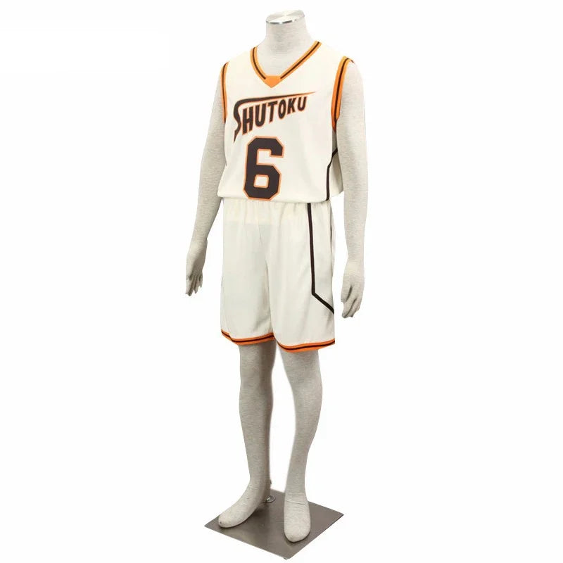 Kuroko no Basuke SHUTOKU No. 6 10 Midorima Shintaro Basketball Cosplay Costume Jersey Costume Sports Uniform