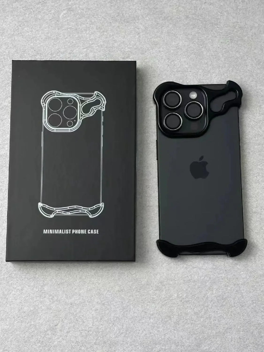 lrregular Metal Bumper Phone Case For IPhone Air 13 14 15 16 17 Pro Max Plus Lens Film Protection Bare Aluminum Shockproof Cover