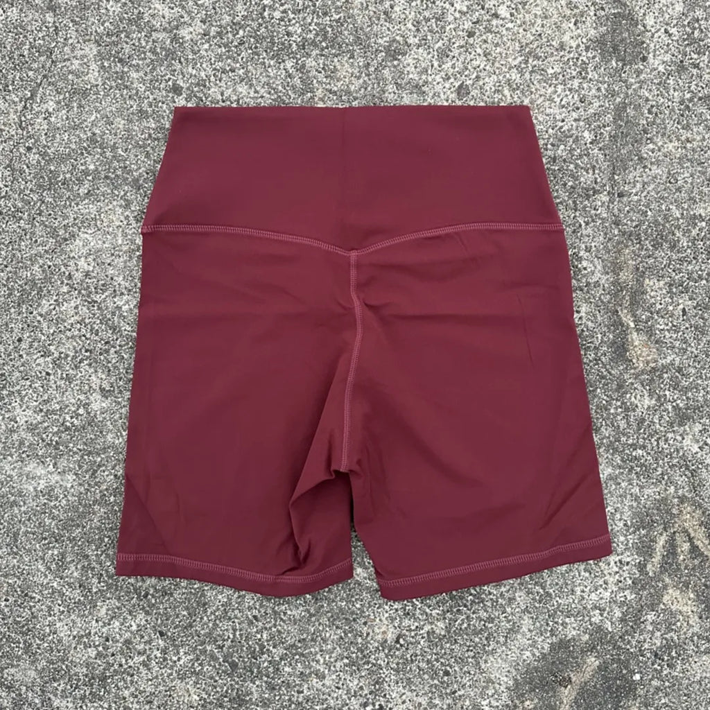 Solid Color High Waist Yoga Short Leg Cycling Women Fitness Sports Short Comprehensive Training Jog Squat Proof Internal Pocket