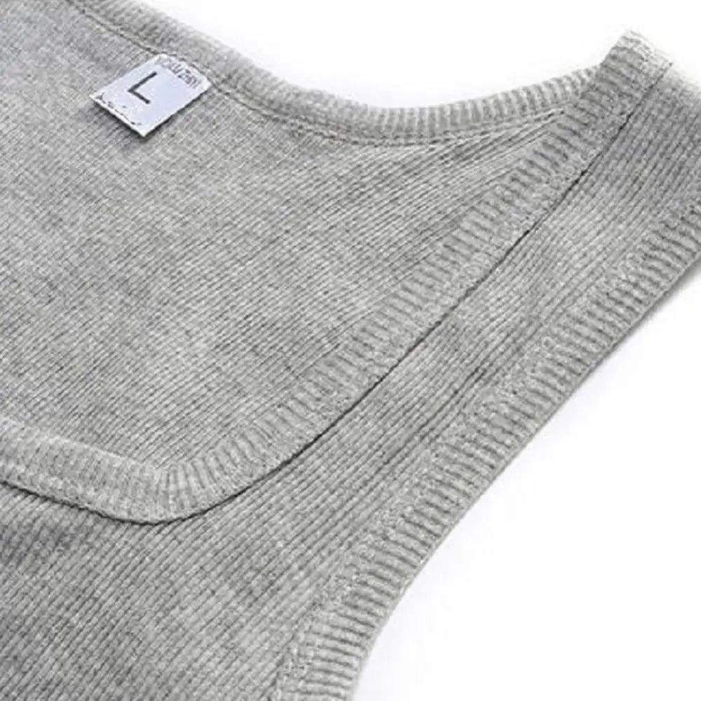 3pcs/lot Cotton Mens Tank Tops Sleeveless Solid Muscle Vest Undershirts Men's Clothes U-neck Gym Clothing Women Sleeveless Shirt
