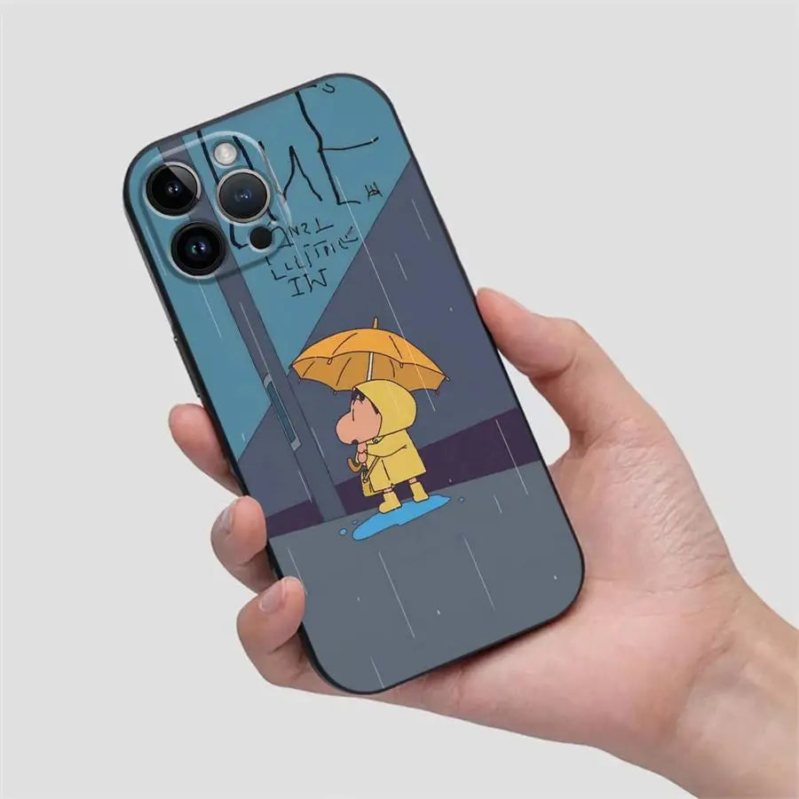 Funda Phone Cover Case for Apple iPhone 17 Pro Max 16 14 13 11 15 Pro 7 8 Air 12 XR XS MAX Cool Cra-yons Shin-chans
