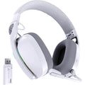 ATTACK SHARK L90 Ultralight Wireless Gaming Headset, BT, 2.4G, 3.5mm Wired, RGB Foldable 7.2 Surround Sound Over-Ear Earmuffs