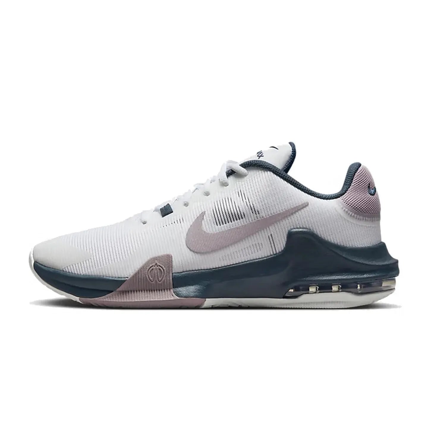 Nike Air Max Impact 4 Versatile Comfort Low-Top Basketball Shoes Men's White DM1124-010