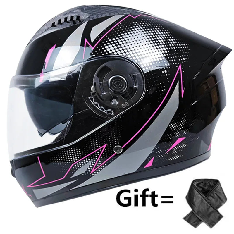 Motorcycle Helmet Casco Moto Motorbike Double Lenses Full Face Helmet Motorcycling Racing Helmet Casco Moto Casque