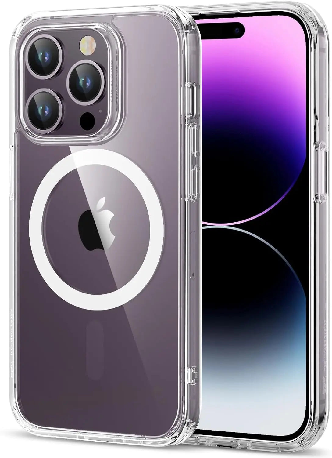 Original Magnetic Transparent Phone Case, Silicone Case for iPhone 17 Air 16 15 14 13 Pro Max Plus 16E Magsafe