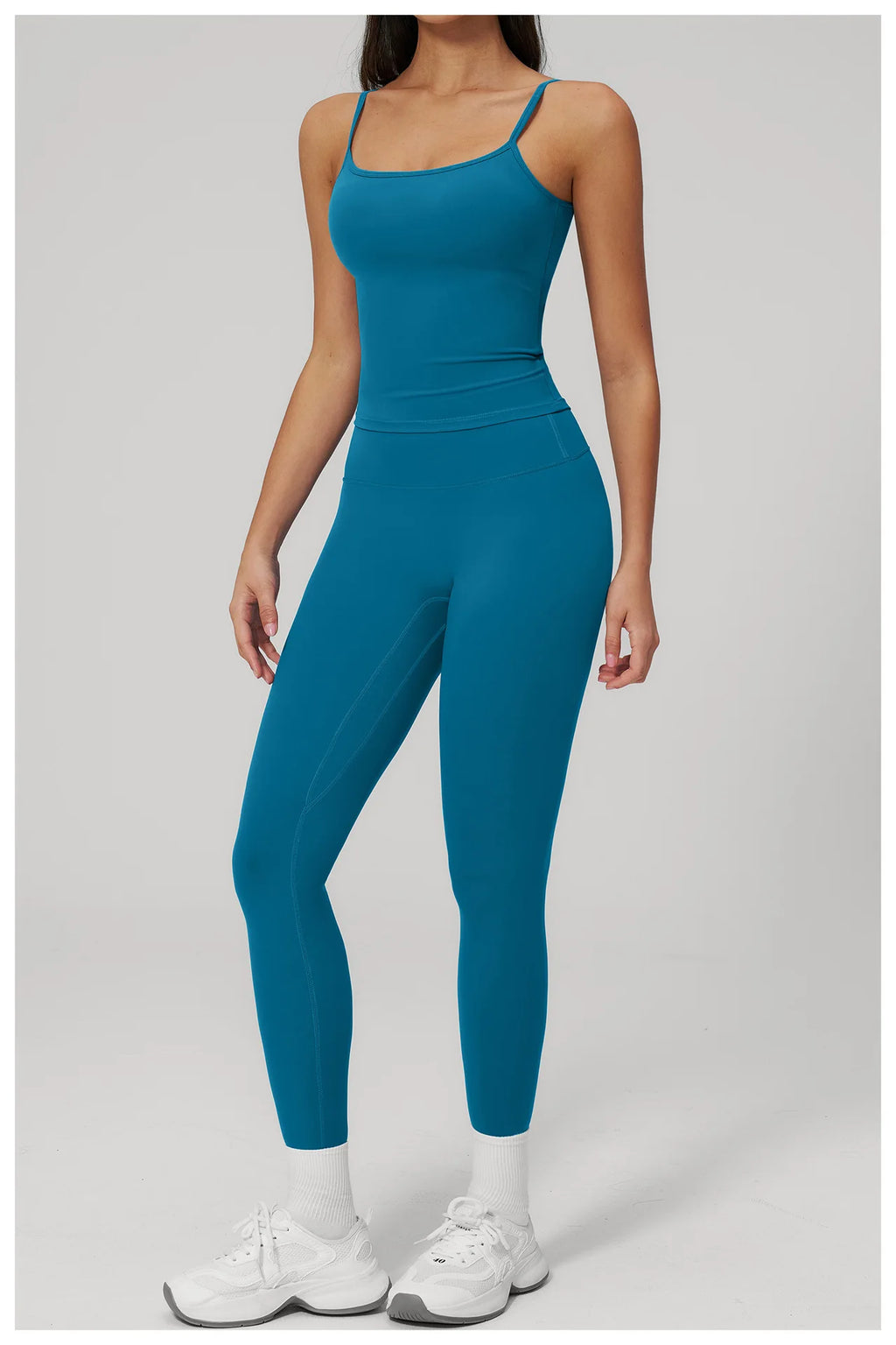 Yoga Set 2PCS Women Tracksuit Workout Outfits Sportswear Gym Clothing High Waist Leggings Fitness Bra Sports Suits Athletic Wear