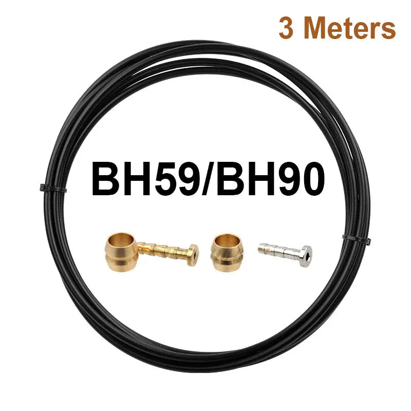 Mountain Bike Hydraulic Brake Line BH59 BH90 Oil Hose Olive Needle 3 Meters for Shimano MT200 M375 M395 Bicycle Disc Brake