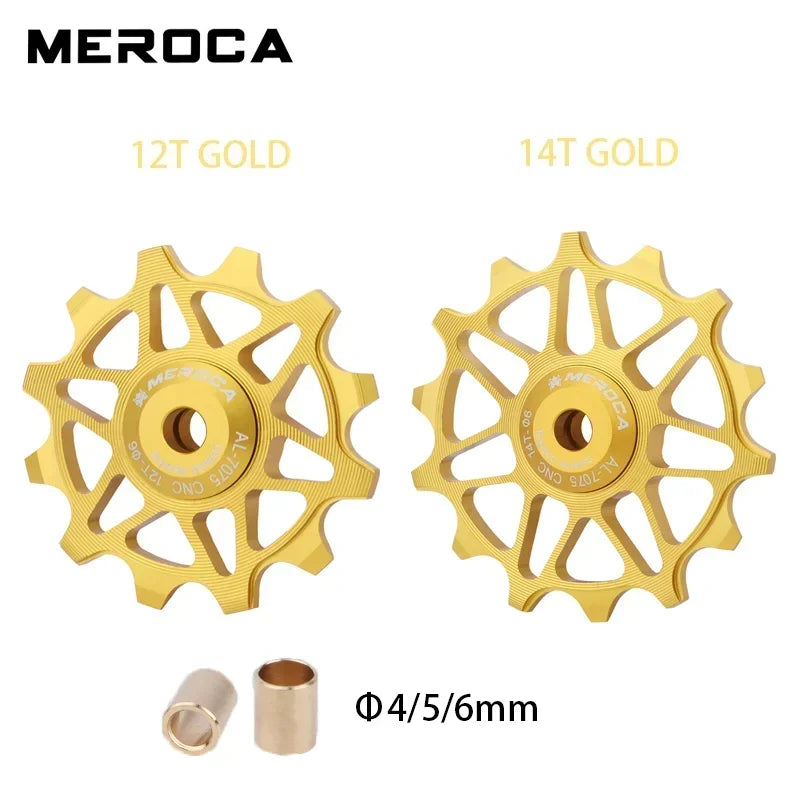 12 14T Road Bike Ceramic Bearing Pulley 8V 9V 10V 11v Rear Derailleur Guide Wheel for Sram Shimano Mountain Bike Derailleur