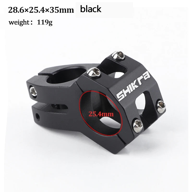 SHIKRA SK09 Stem Mtb Table Power Bicycle Road Short Power Mountain Bike Handlebar Stem 31.8*45MM 25.4*35MM Riser Handle Cycling