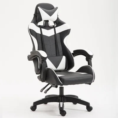 Luxury Adjustable Ergonomic Gaming Chair with Footrest Rotating Computer Chair for Esports PC Gamers Office Work High Back
