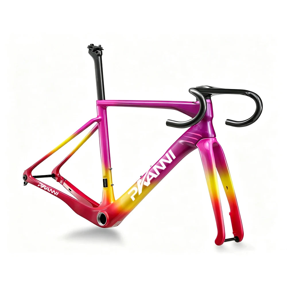 2026 Carbon Road Frame T47 Thread Carbon Bike Frame  Compatible With 700*32C Full Internal Cable Routing Bicycle Frames