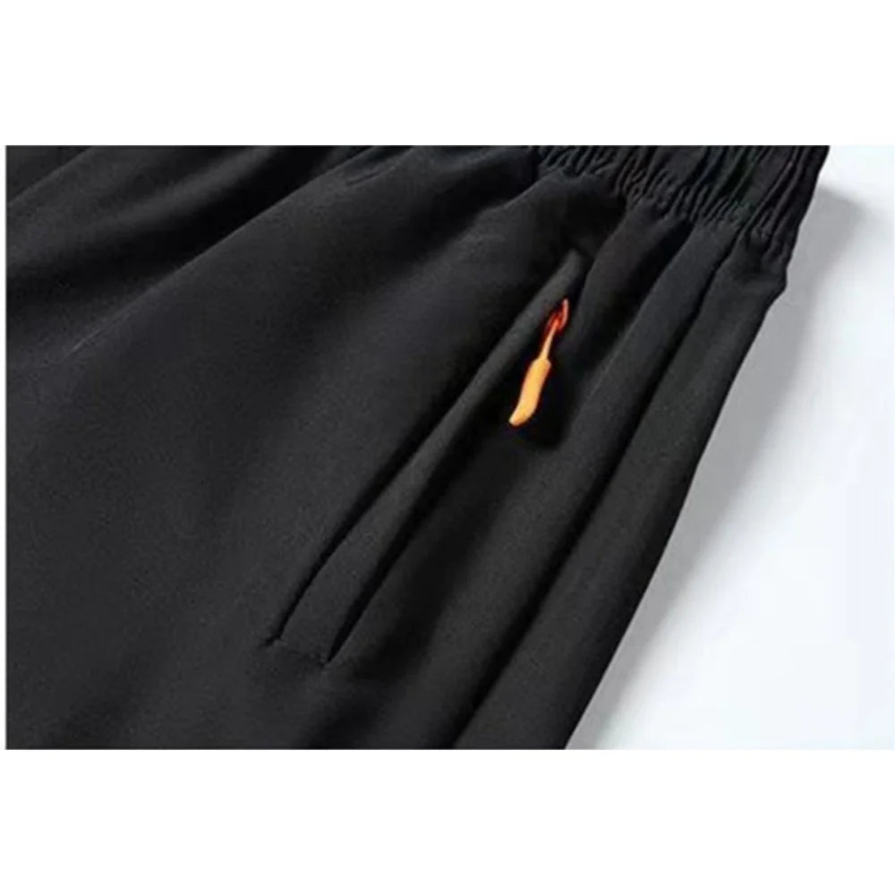 Men's Summer Beach Short Pants Sports Casual Shorts Ultra-thin Ice Silk Quick Dry Male Zipper Loose Gym Sweatpant Jogging Shorts