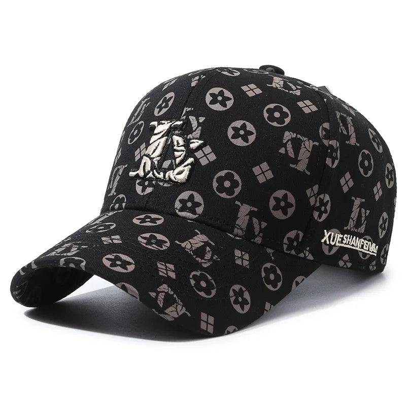 Hat Baseball Cap Embroidery Letter Baseball Cap Fashion Couple Shade Sunscreen Versatile