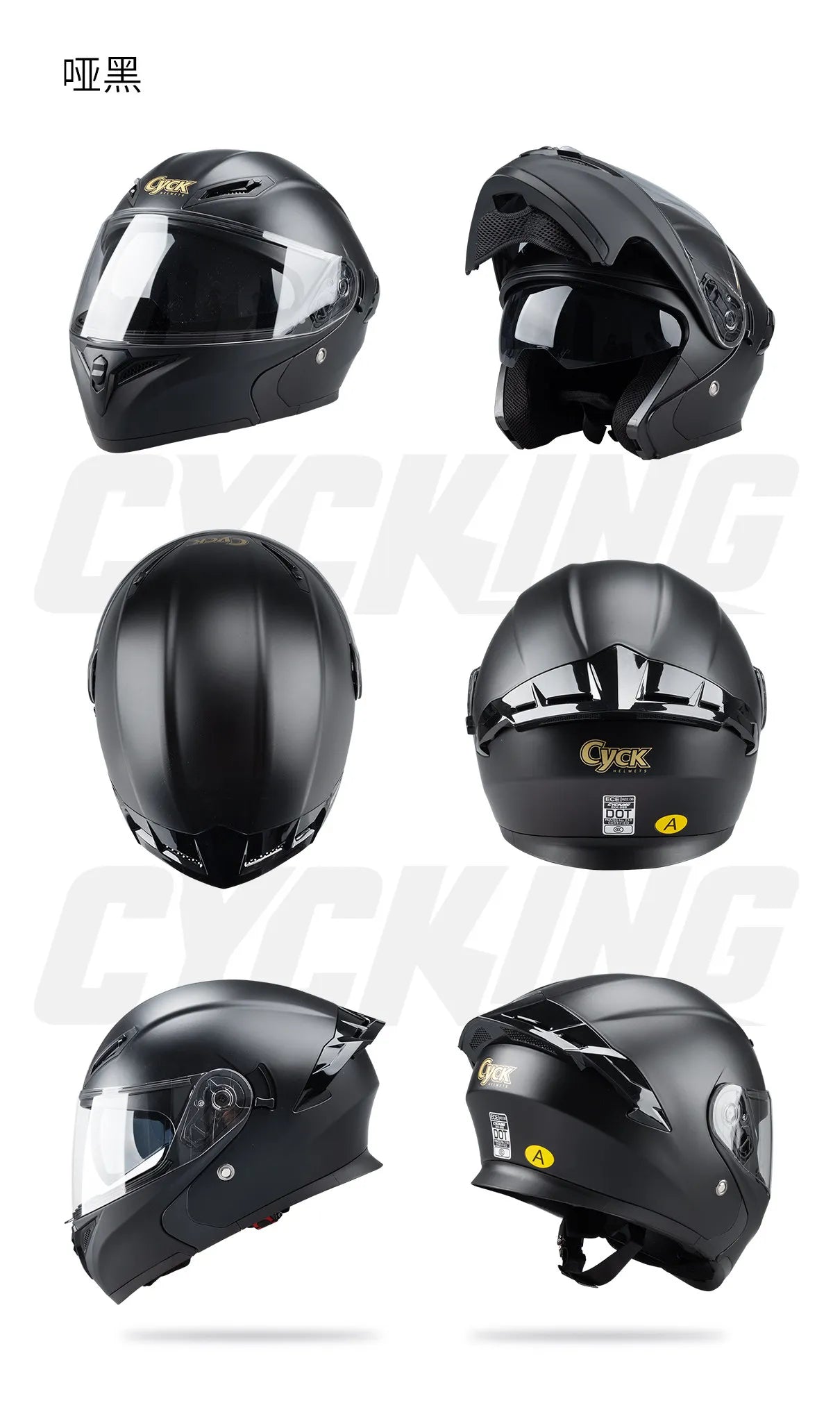 Motorcycle Helmet Men's and Women's Flip Face Helmet Double Mirror Semi Full Coverage Motorcycle Personality Capacetes De Moto