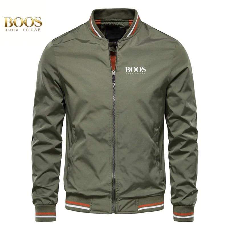 2026 high-quality crossover jacket, fashionable men's spring and autumn new European and American casual fashion jacket, top