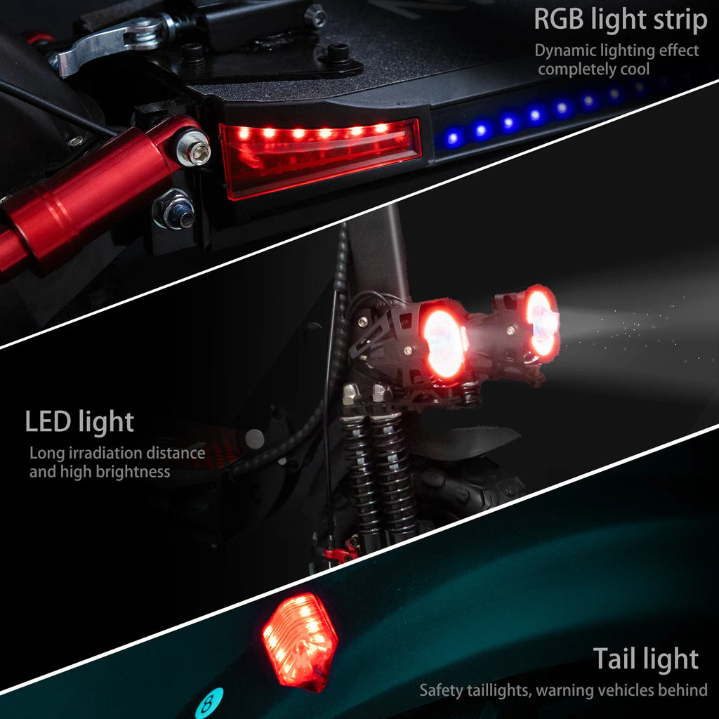 1200W Foldable 11\" Off-Road Electric Scooter with 11\" Tires Direct Shipping From US Warehouse Mobility E-Scooter Two Wheels