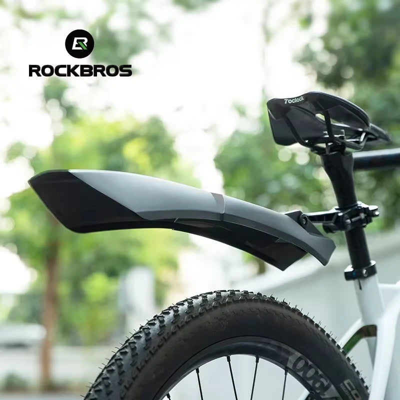 ROCKBROS Mountain Bike Mudguard Widen Quick Release 26-27.5 Inch Durable lnnovative Installation Fender Bicycle Accessories