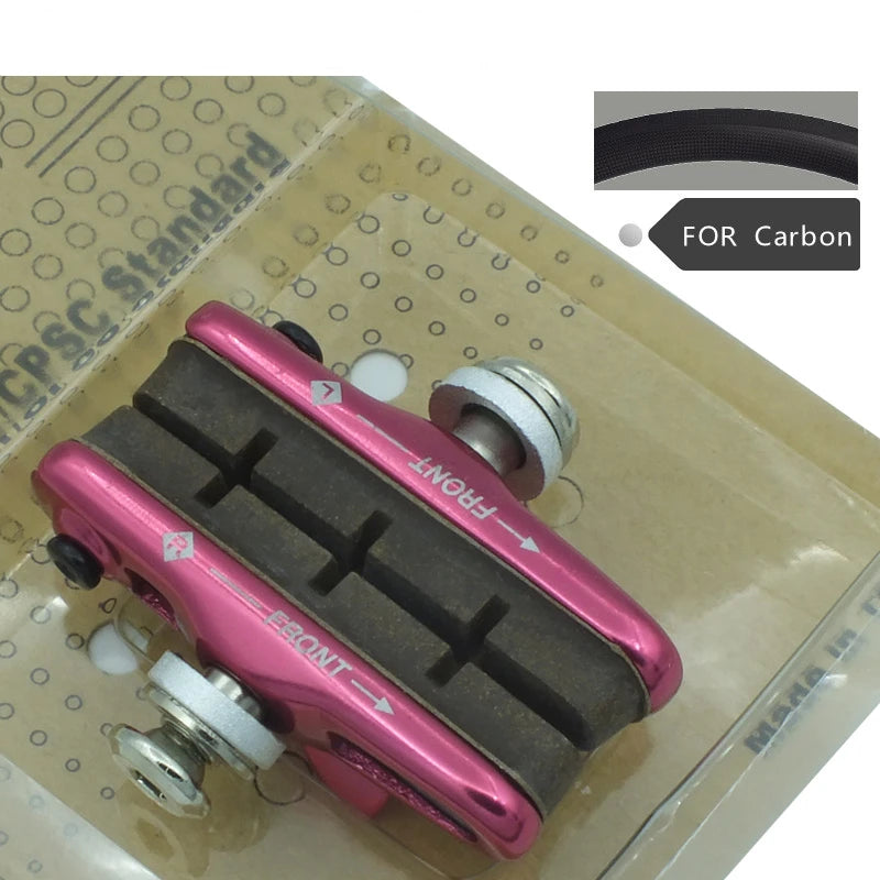 5 Colors Bicycle C Brake Shoe,Road MTB Fixed Gear Bike pads,55MM Carbon & Alloy Rims,For,105 Brake Holder  Parts