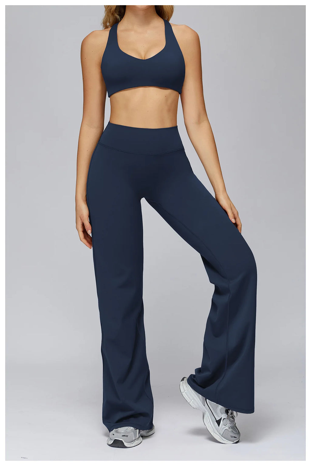 Yoga Set 2 Pieces Sports Outfits Female Clothing Fitness Vest Sportswear Women Tracksuit High Waist Leggings Sport Bra Yoga Suit