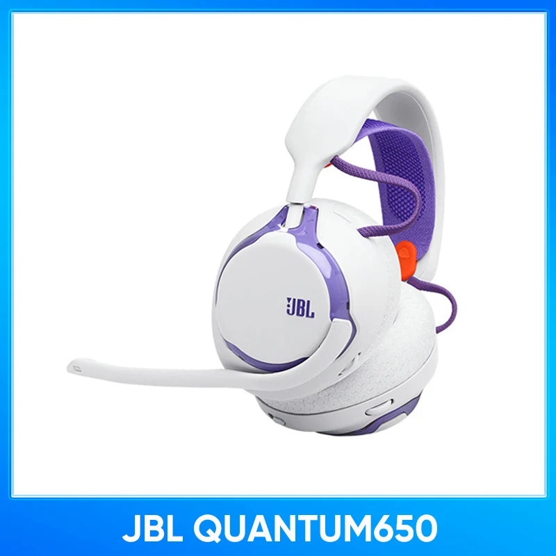 JBL Quantum 650 Wireless Gaming Headset, Over-Ear Headphones with Mic, Spatial Audio Gaming Headphones for E-Sports