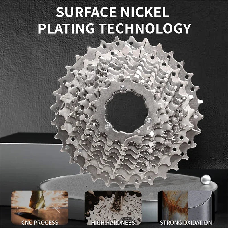 BUCKLOS Bike Cassette 8/9 Speed Bicycle Freewheel 11-25T/28T/32T/34T/36T/40T Road Mountain Bike Cassette for HG Hub Bicycle Part