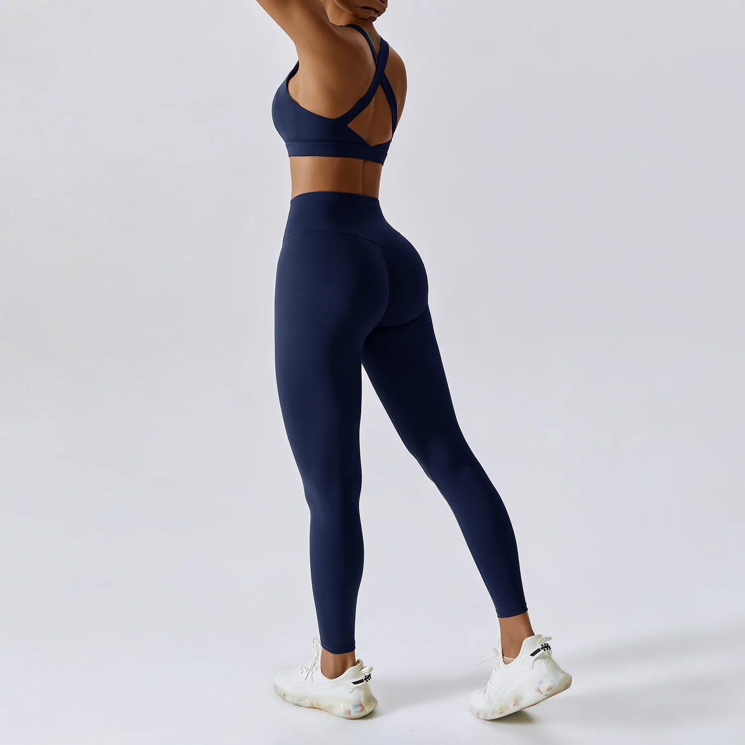 Women's Tracksuit 2PCS Fitness Suit Yoga Sets Sportswear Workout Sports Bra High Waist Leggings Gym Clothing Push Up Sports Suit