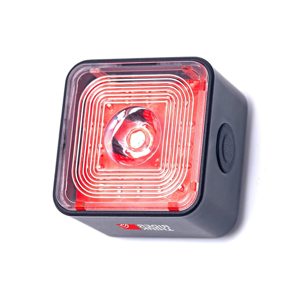 ThinkRider Smart Bicycle Tail Rear Light Auto Start Stop Brake IPX6 Waterproof USB Charge Cycling Tail Taillight Bike LED 120LM