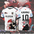 2026 New Arrival: Anime  Tokyo Ghoul Jersey - Men's and Women's Casual Sports T-Shirt for Manga Lovers
