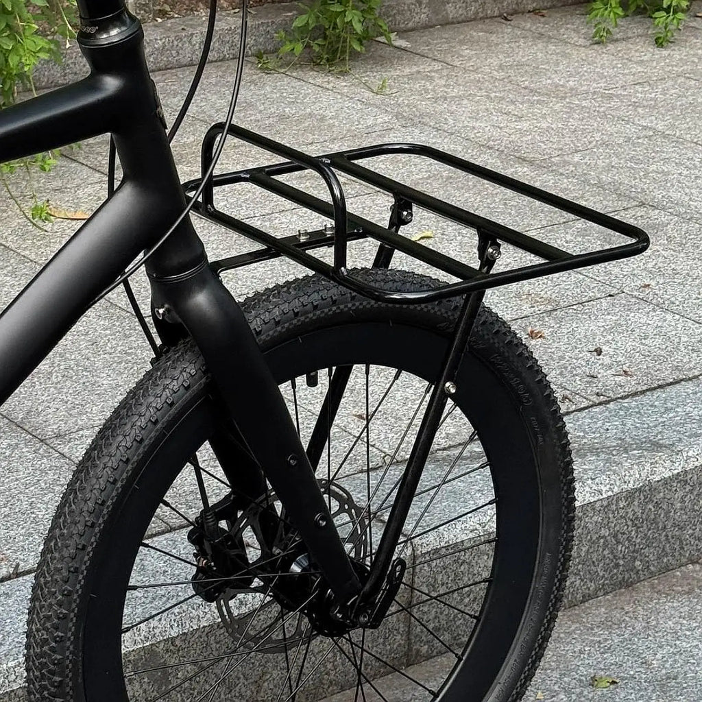 Front Bike Rack Aluminum Alloy Carrier Block Stable Support Luggage Shelf Easy Install for Mountain Road Gravel Folding Bikes