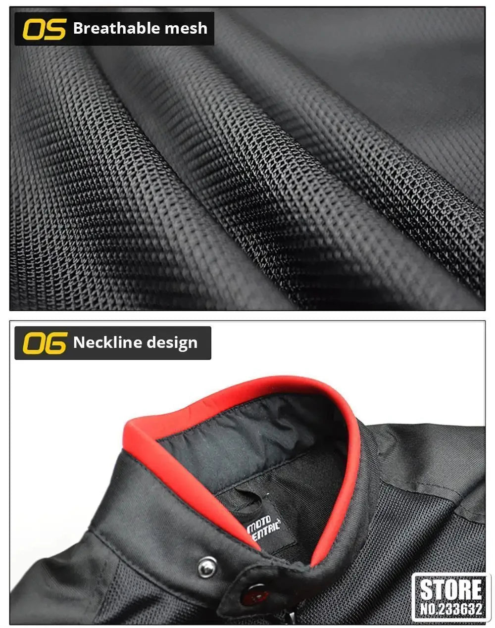Motorcycle Jacket Protective Clothing Road Commuter Sports Off-Road Riding Clothing Reflective Breathable Durable Anti-Falling